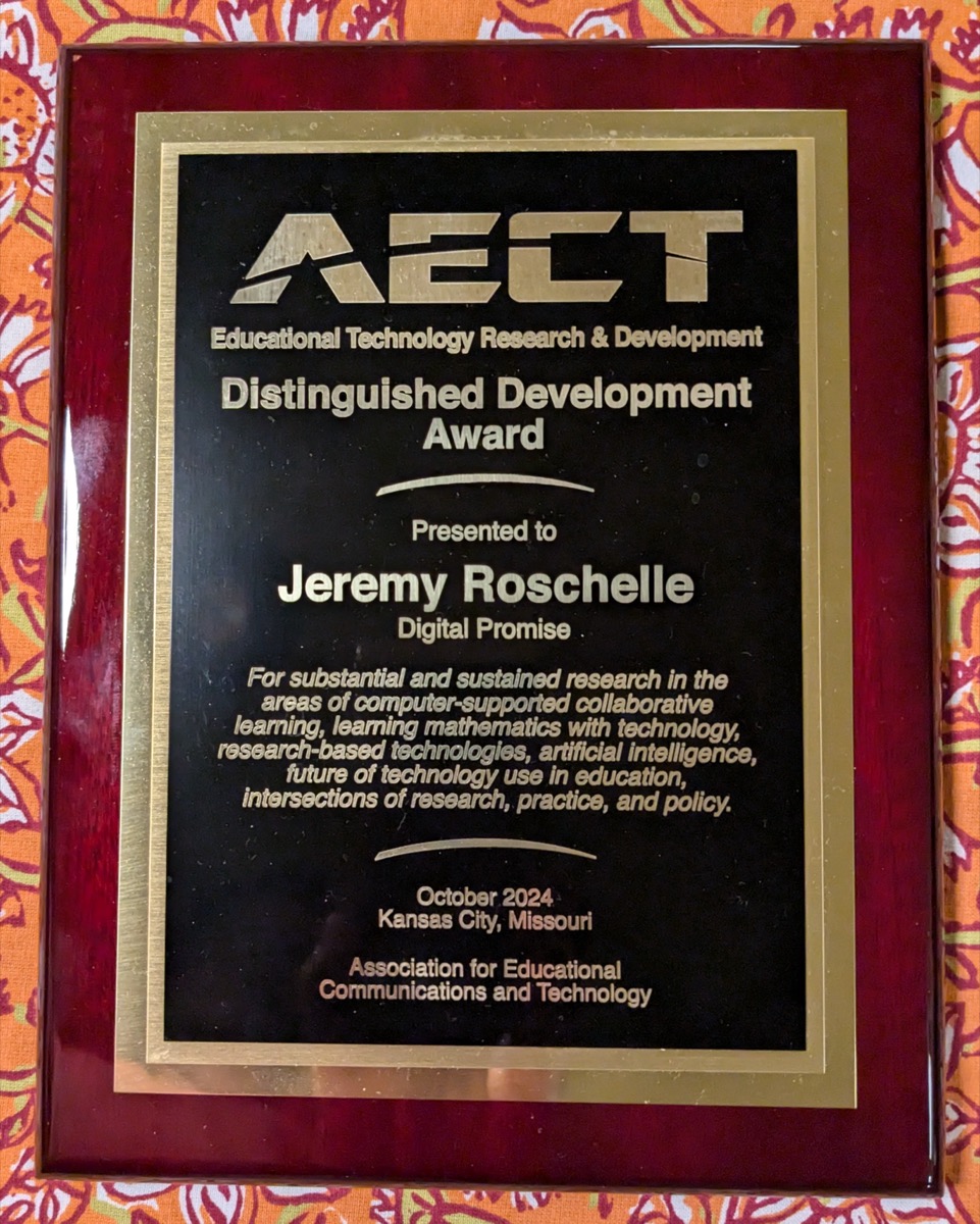 <# AECT award plaque #>