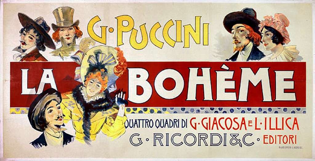 Classic poster for La Bohème