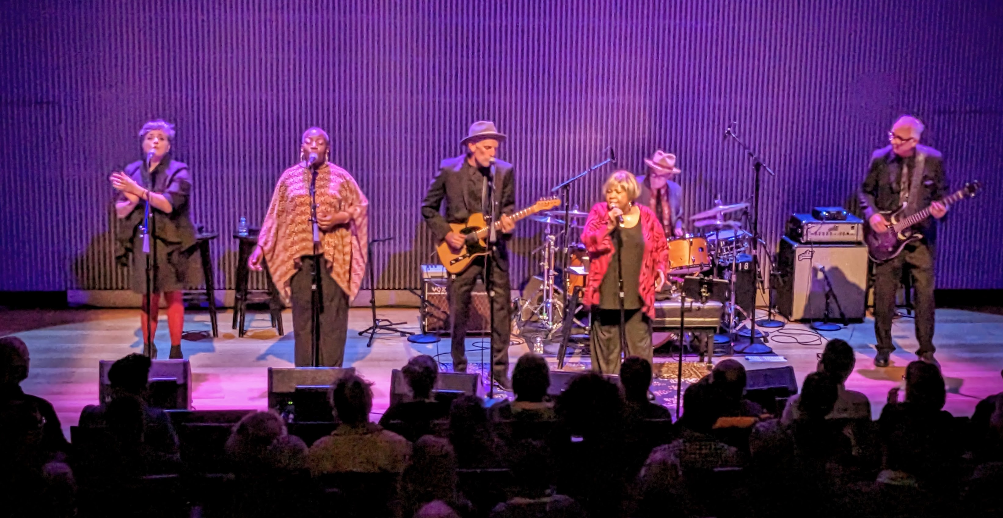 Mavis Staples and her band