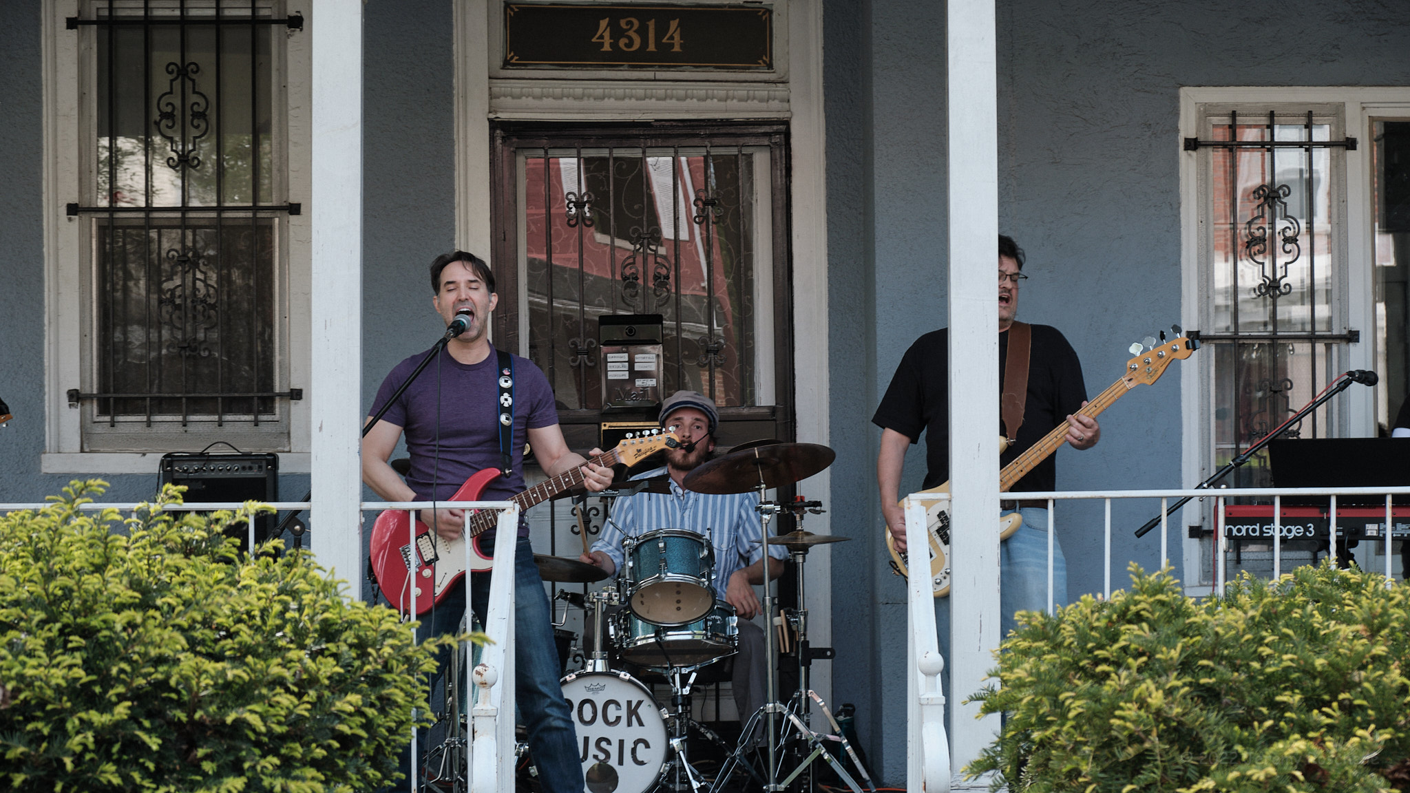 band playing at Petworth's Porchfest