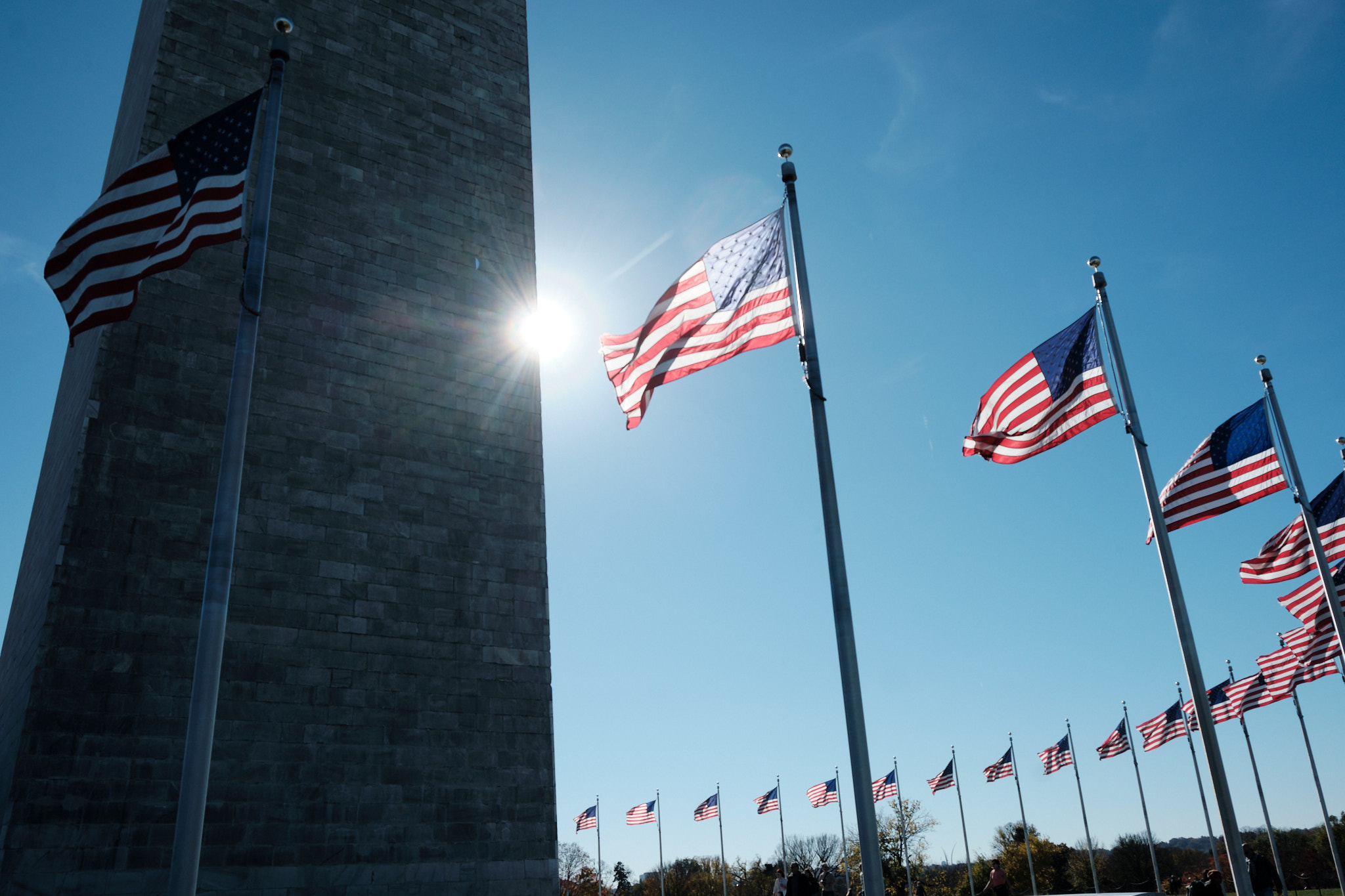 &lt;# Flags at the Washington Monument #&gt;