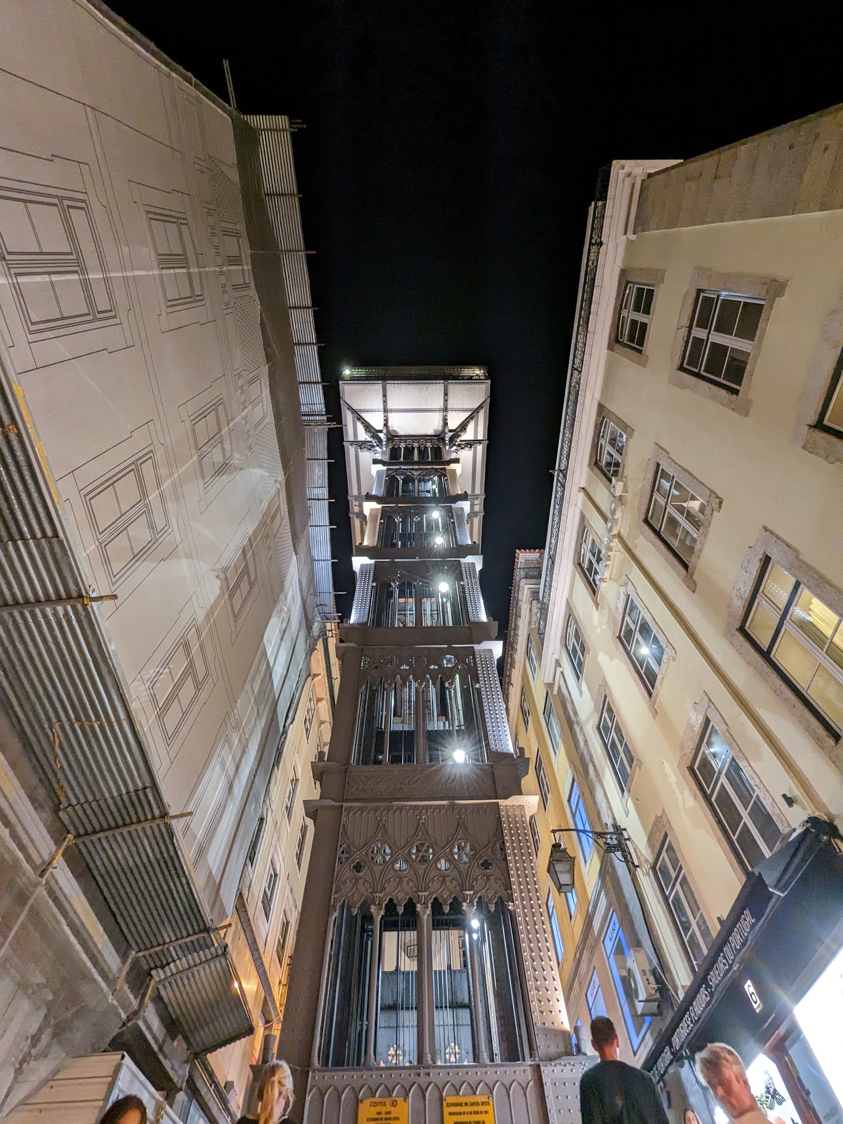 &lt;# a street elevator at night #&gt;