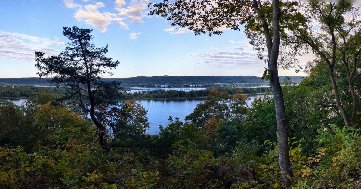 View of the Mississippi River from Effigy Mounds