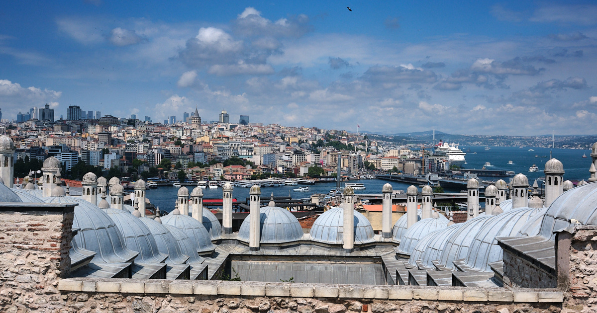 Istanbul skyline from Suleimaniye