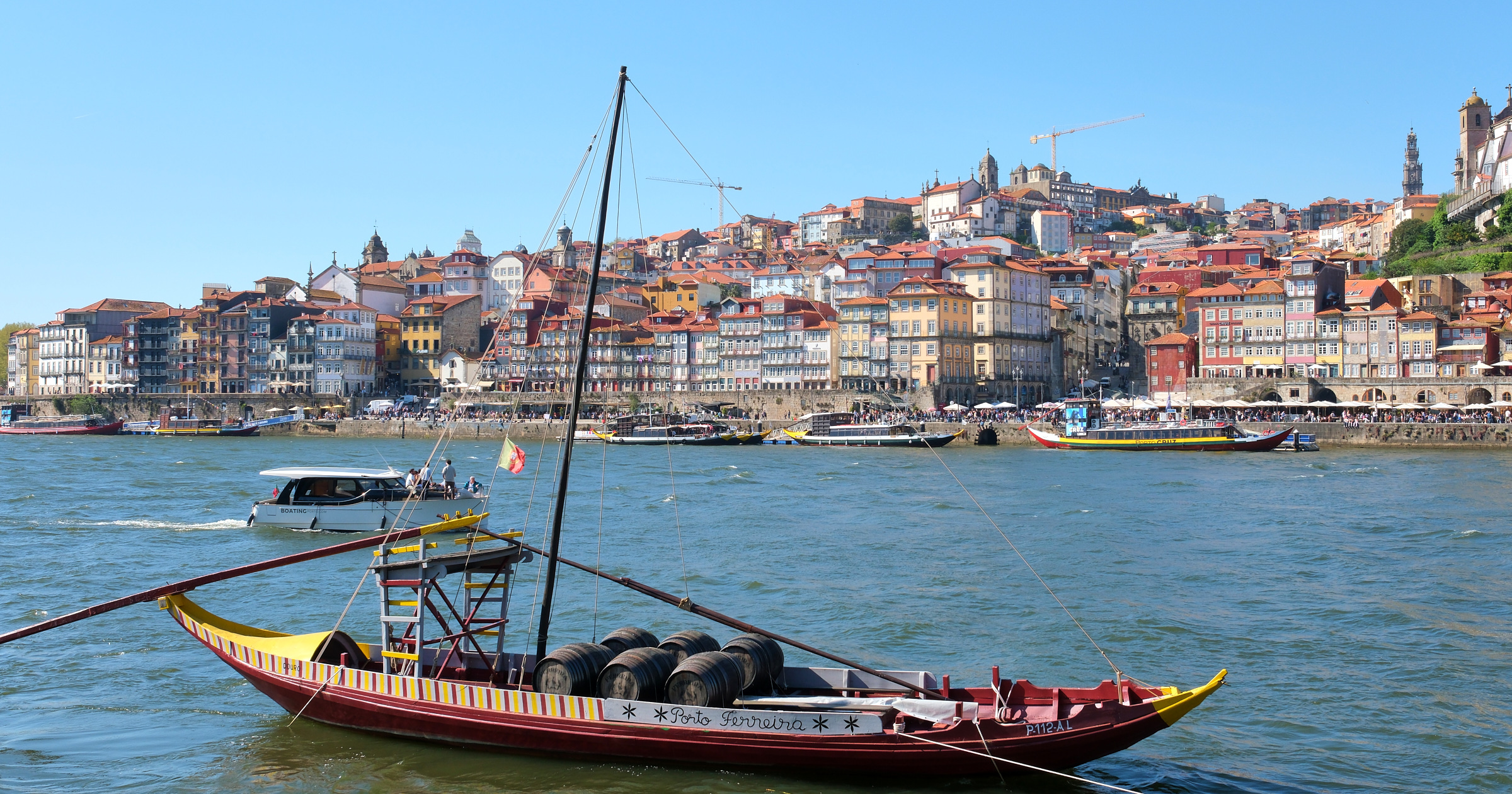 View of the Douro River and city of Porto