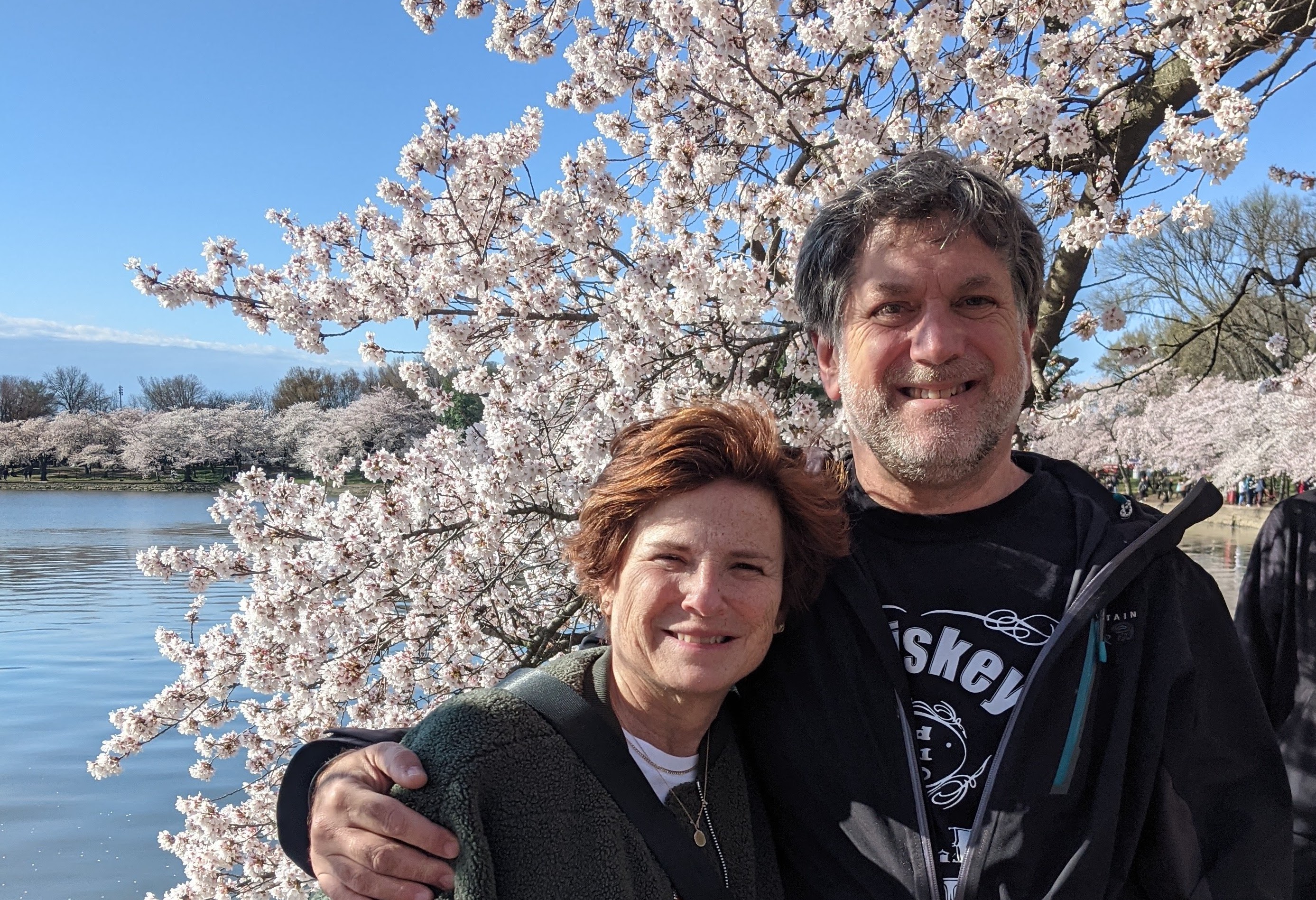 Jeremy and Audrey at the Tidal Basin